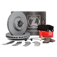 ZIMMERMANN Wako brake discs and pads for PORSCHE Panamera (970) 3.0 S / D, 3.6, 4.8 S (front)