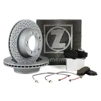 ZIMMERMANN brake discs + pb:z pads + Wako for PORSCHE 996 997 3.4 / 3.6 Carrera (rear)