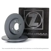 ZIMMERMANN Brake Disc Set for VW Golf 4, Bora, Audi A3, 8L, Skoda Octavia (rear)
