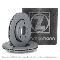 ZIMMERMANN Brake Disc Set for BMW 5 Series F07 550i, 6 Series F12 F13 650i, 7 Series F01-04 (Rear)