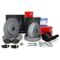 ZIMMERMANN Bremsscheiben + Bel&auml;ge + Trommeln + Backen f&uuml;r SMART ForTwo 451 vorne + hinten