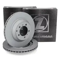 ZIMMERMANN Brake Disc Set for AUDI RS e-Tron GT, PORSCHE Cayenne 9Y, and Taycan (Rear)