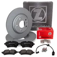ZIMMERMANN Bremsscheiben + Bremsbel&auml;ge + Sensor f&uuml;r AUDI Q5 FY PR-1KD ab 06.2020 hinten