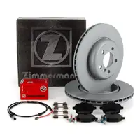 ZIMMERMANN Bremsscheiben + Bremsbel&auml;ge + Sensor f&uuml;r BMW 5er F11 Touring 525d 530d hinten