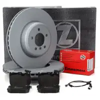 ZIMMERMANN Bremsscheiben + Brremsbel&auml;ge + Sensor f&uuml;r BMW F30-34 mit M-Sportbremse vorne