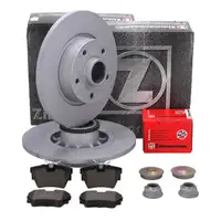 ZIMMERMANN Brake Discs + Wheel Bearings + Brake Pads for FIAT Talento, Vivaro, B, Trafic 3 (Rear)