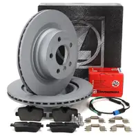 ZIMMERMANN Bremsscheiben + Bel&auml;ge + Sensor f&uuml;r BMW 3er G20 G21 4er G22 ohne M-Paket hinten