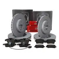 ZIMMERMANN Brake Discs + Pads + Wako for AUDI A4 8K B8 A5 8T 8F 5F (Front + Rear)