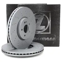 ZIMMERMANN Brake Disc Set for MERCEDES W177 C118 X118 H247 X247 45AMG (Front) 1774211000