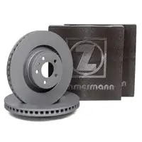 ZIMMERMANN Brake Disc Set for FORD Mustang MK6 2.3 EcoBoost 5.0 V8 (Front) 1915620