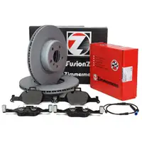 Zimmermann FORMULA F Bremsscheiben Bel&auml;ge Sensor f&uuml;r BMW G20 G21 320e 330e G22 430i vorne