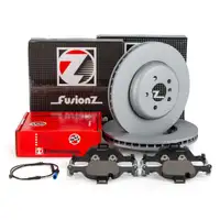 Zimmermann FORMULA F Bremsscheiben + Bel&auml;ge f&uuml;r BMW 3er 330i 330d ohne Sportbremse vorne
