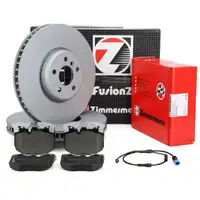 Zimmermann FORMULA F brake discs + Pads for BMW 3 Series G20 320i, 330i, 318&ndash;330d (Front)