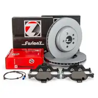Zimmermann FORMULA F Bremsscheiben + Bel&auml;ge f&uuml;r BMW X3 G01 X4 G02 ohne Sportbremse vorne