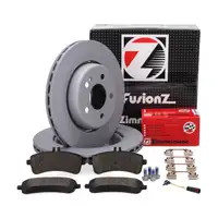 Zimmermann FORMULA S brake discs + brake pads + sensor for MERCEDES W205 C63 AMG (Rear)