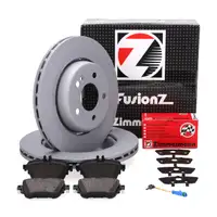 Zimmermann FORMULA S Brake Discs + Pads + Sensor for MERCEDES W213 S2132 C257 (Rear)