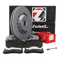 Zimmermann FORMULA Z Bremsscheiben + Bel&auml;ge + Sensor f&uuml;r MERCEDES W205 W213 63AMG vorne