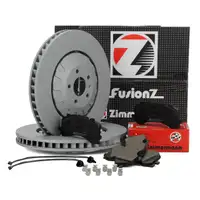 Zimmermann FORMULA Z Bremsscheiben + &Oslash; 400mm + Bel&auml;ge Wako f&uuml;r AUDI A6 C8 A8 4N vorne