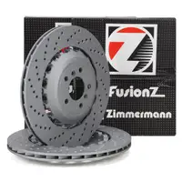 Zimmermann FORMULA Z Brake Disc Set for BMW 5 Series F10 M5, 6 Series F12, F13, F06 M6 (Rear)