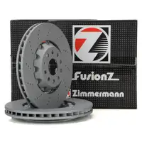 Zimmermann FORMULA Z Brake Disc Set for VW Golf 7 8 GTI/R and Audi S3 8V SQ2 (Front)