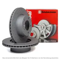 Zimmermann SPORT brake discs for MERCEDES W176, C117, X117, X156 4MATIC (Rear)