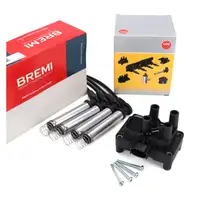 NGK Z&uuml;ndspule + BREMI Kabelsatz f&uuml;r FORD Fiesta 5 MK5 1.3 60/69 PS ab 08.2002 KA RB