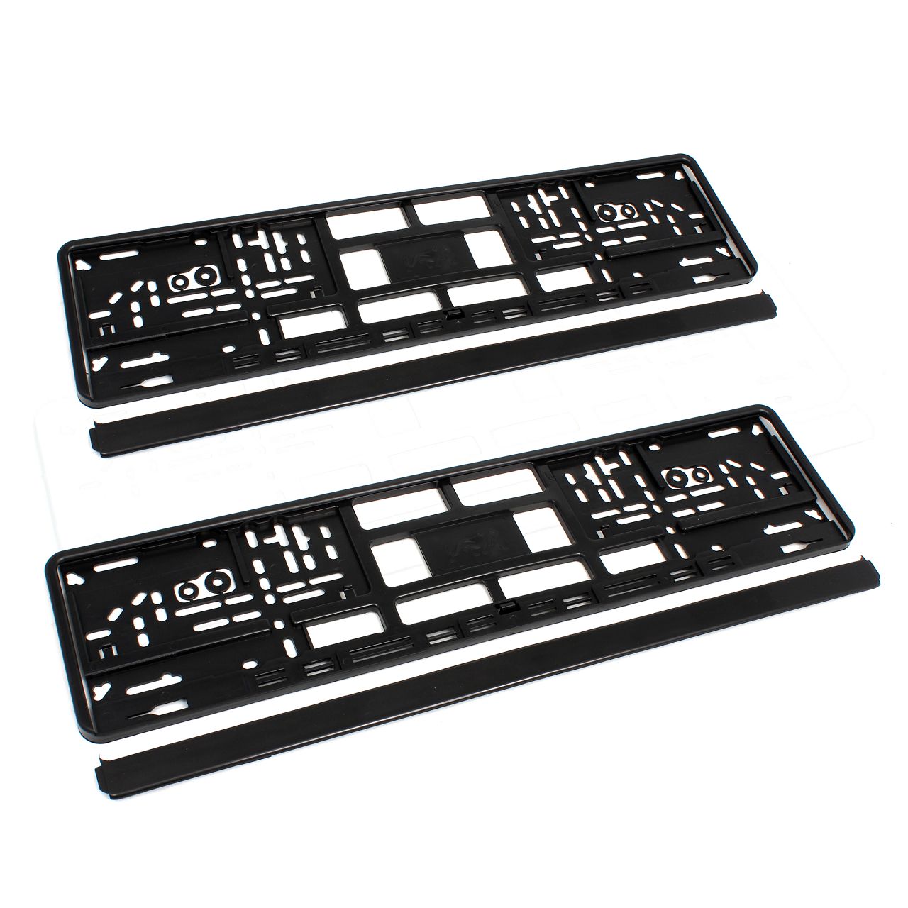 2x Kennzeichenhalter Nummernschildhalter Wechselkennzeichen MARS SCHWARZ 520mm