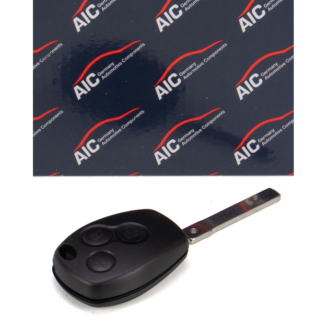 AIC Schlüsselgehäuse + Schlüsselrohling RENAULT Clio 3 Kangoo / Rapid / Be Bop 7701209236