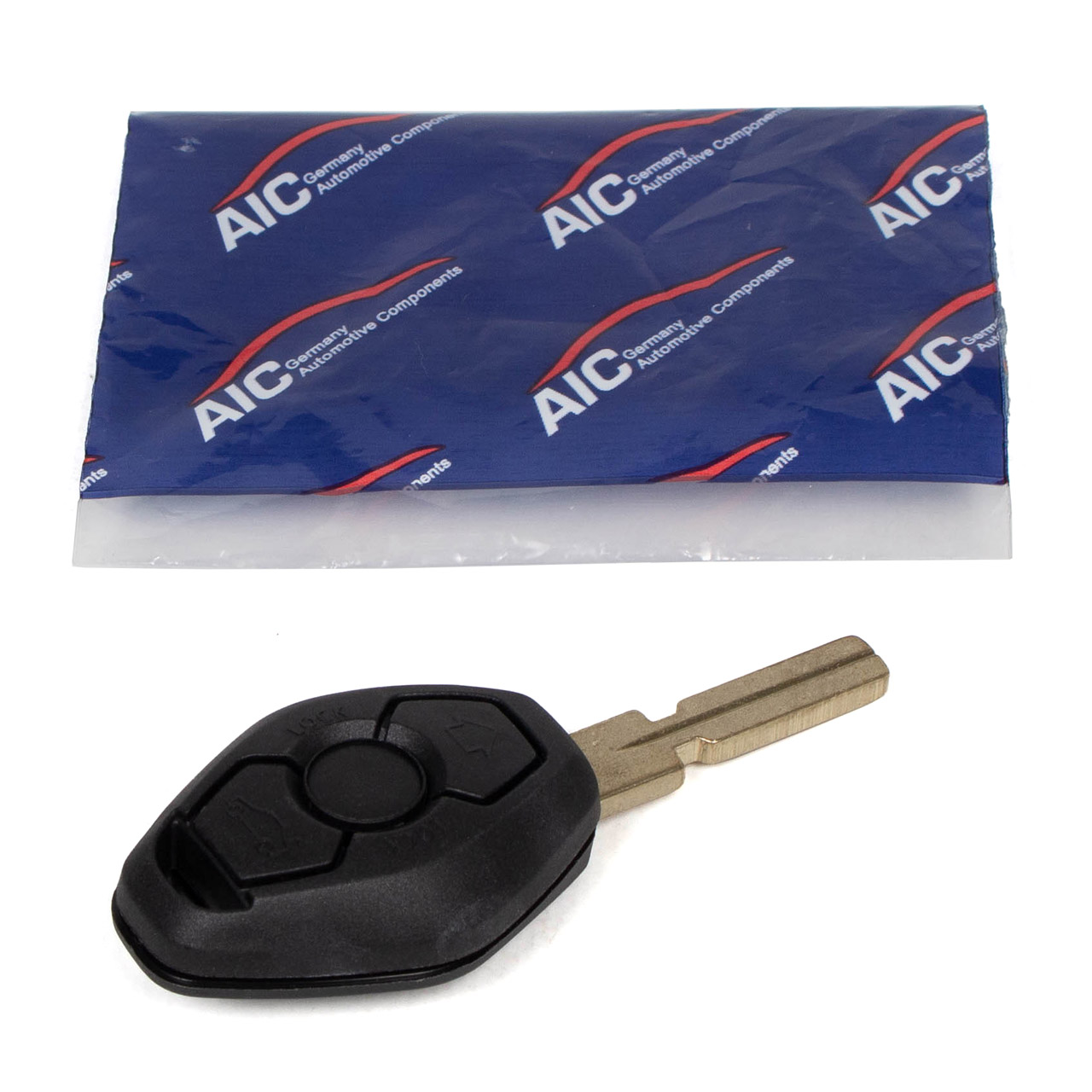 AIC 57539 Schlüsselgehäuse + Schlüsselrohling 3-Tasten BMW 5er E39 7er E38