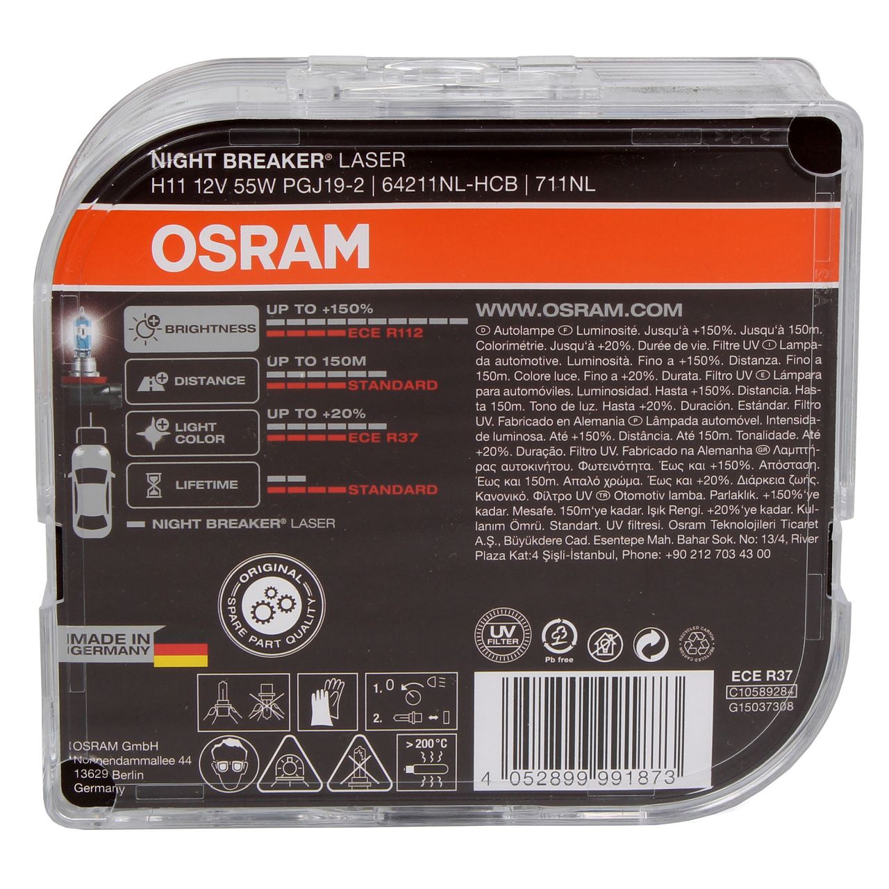Osram Night Breaker Laser H7 next Generation, +150% mehr