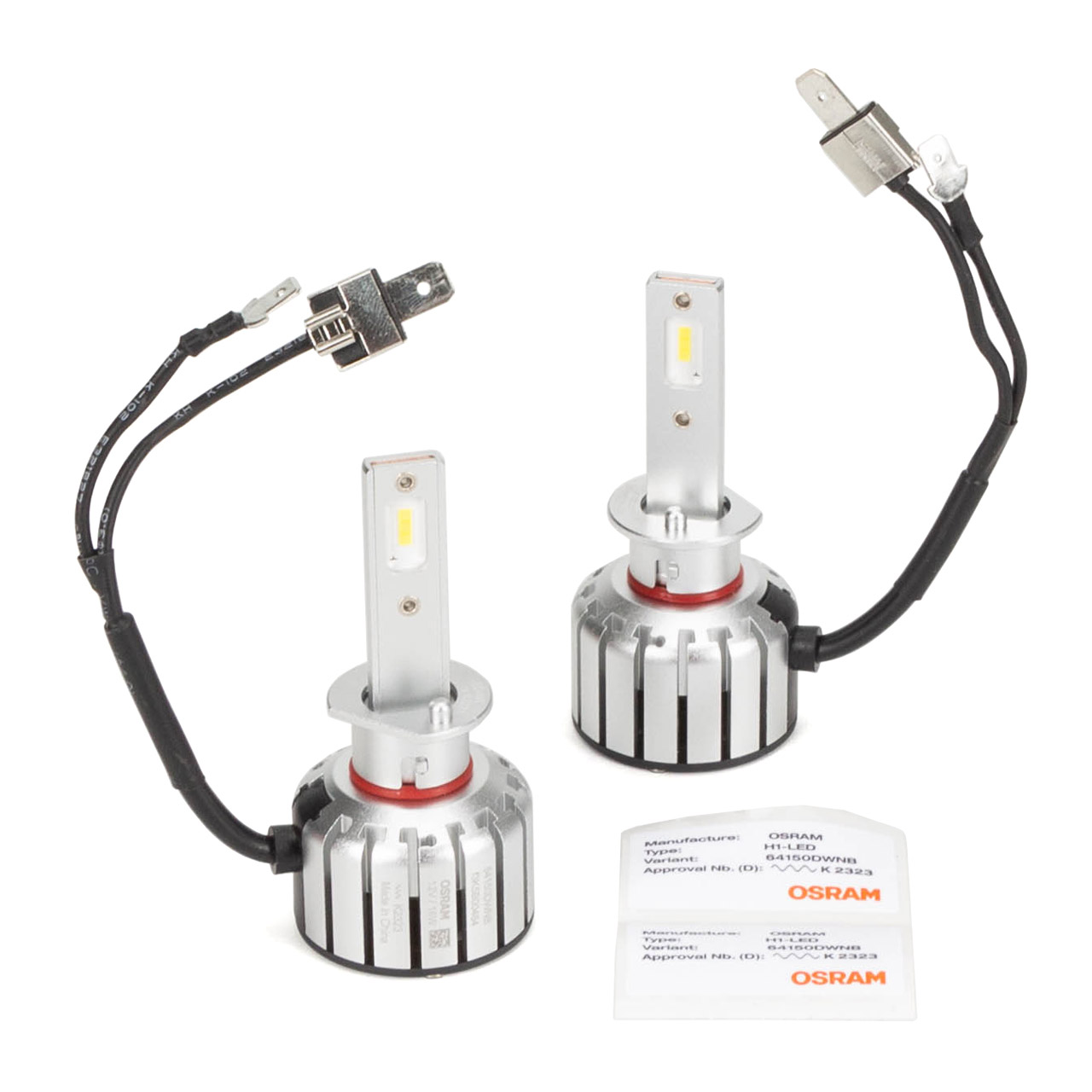 2x OSRAM H1 NIGHT BREAKER LED Scheinwerferlampe mit Straßenzulassung 12V 16W P14.5s 6.000K