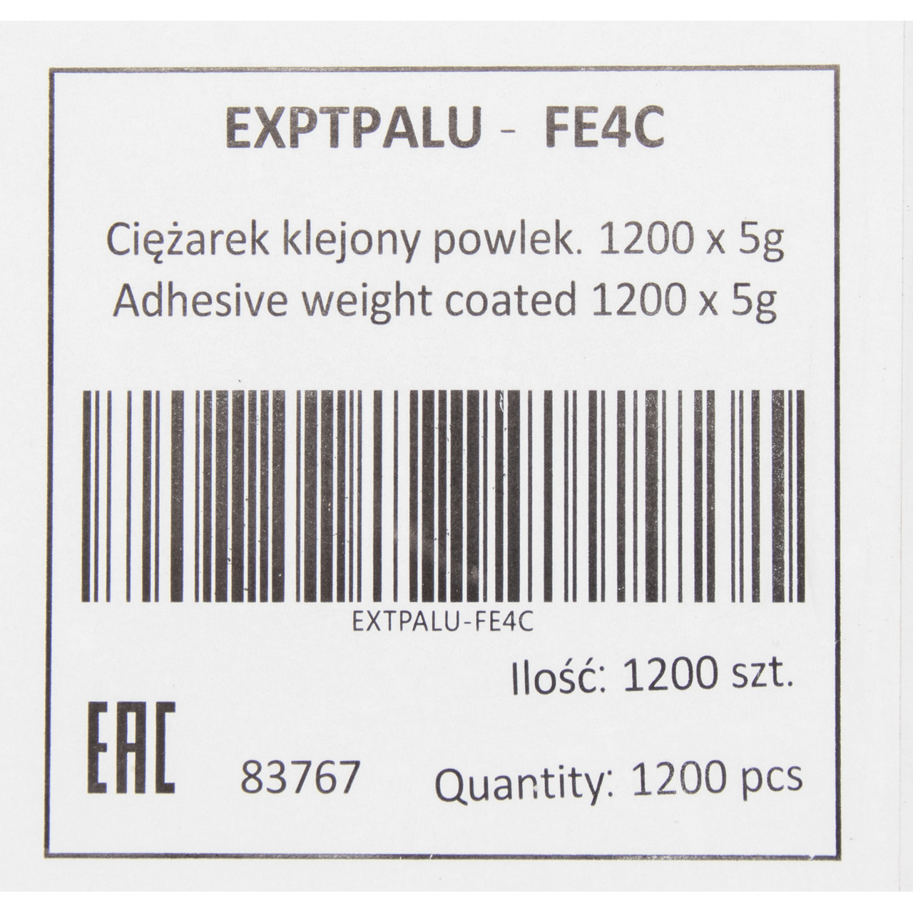 LELUX Auswuchtgewichte Klebegewichte SILBER-EISEN 3,8mm | 1200 Stück x 5g