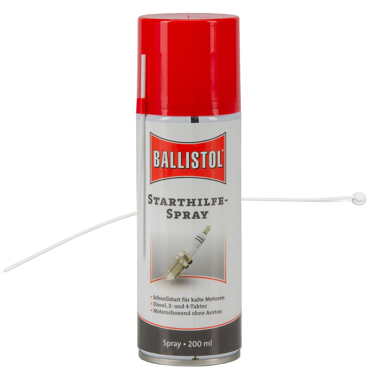 BALLISTOL Startwunder Spray Starthilfespray Starterspray 200ml + Verlängerung