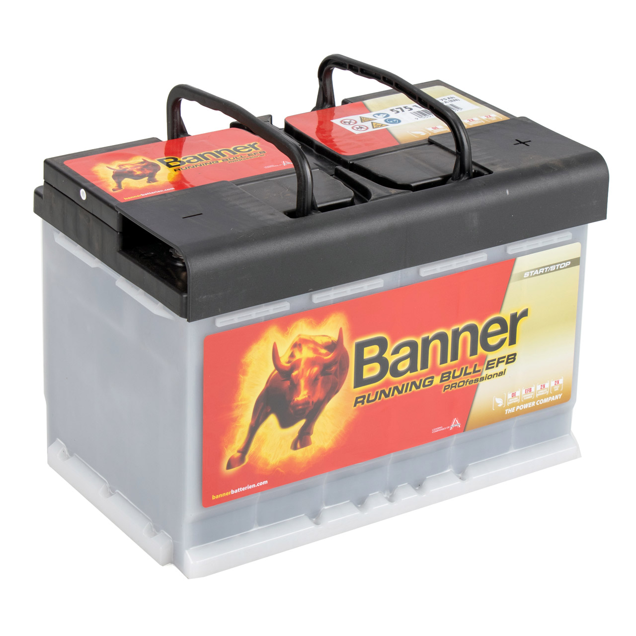 BANNER 57511 PRO Running Bull EFB Autobatterie Starterbatterie 12V 75Ah 700A