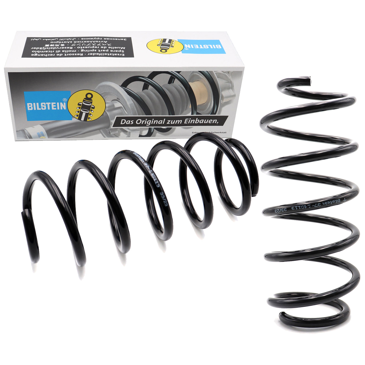 2x BILSTEIN B3 37-148119 Suspension Spring for VW Tiguan/Van 5N Caddy 3 (Front) 1K0411105EJ