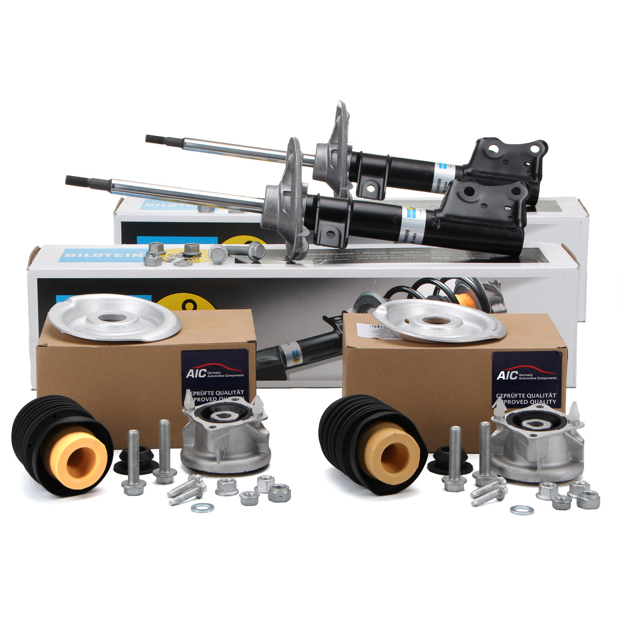 2x BILSTEIN B4 Sto&szlig;d&auml;mpfer + Staubschutz + Domlager f&uuml;r MERCEDES A-Klasse W168 vorne