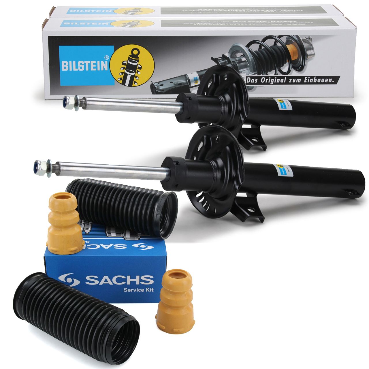 2x BILSTEIN B4 Sto&szlig;d&auml;mpfer + SACHS Staubschutz f&uuml;r SKODA Yeti 5L G02 vorne