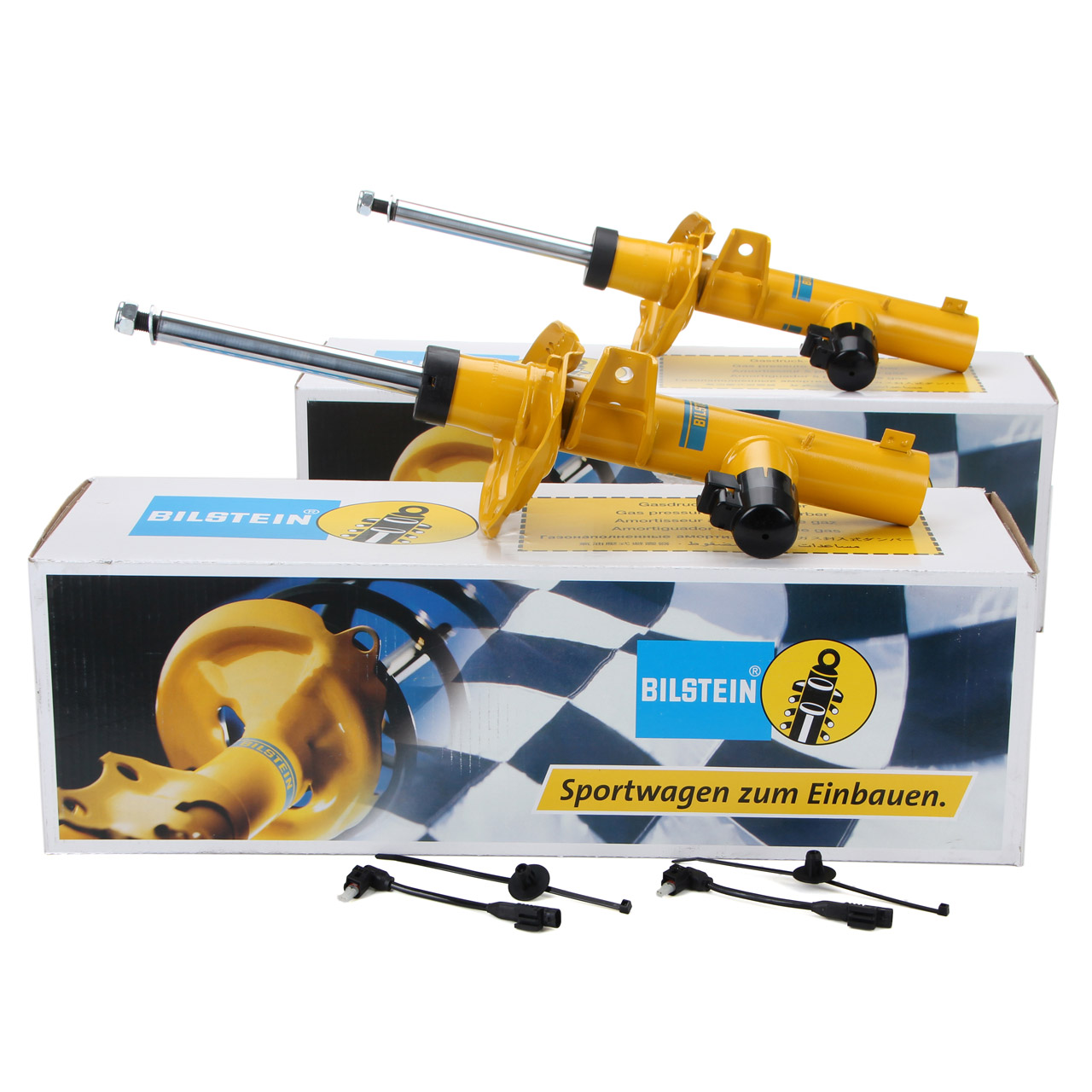 2x BILSTEIN B6 shock absorbers for AUDI Q2, SEAT Ateca, Leon, VW Golf 7, Tiguan, Touran (front)