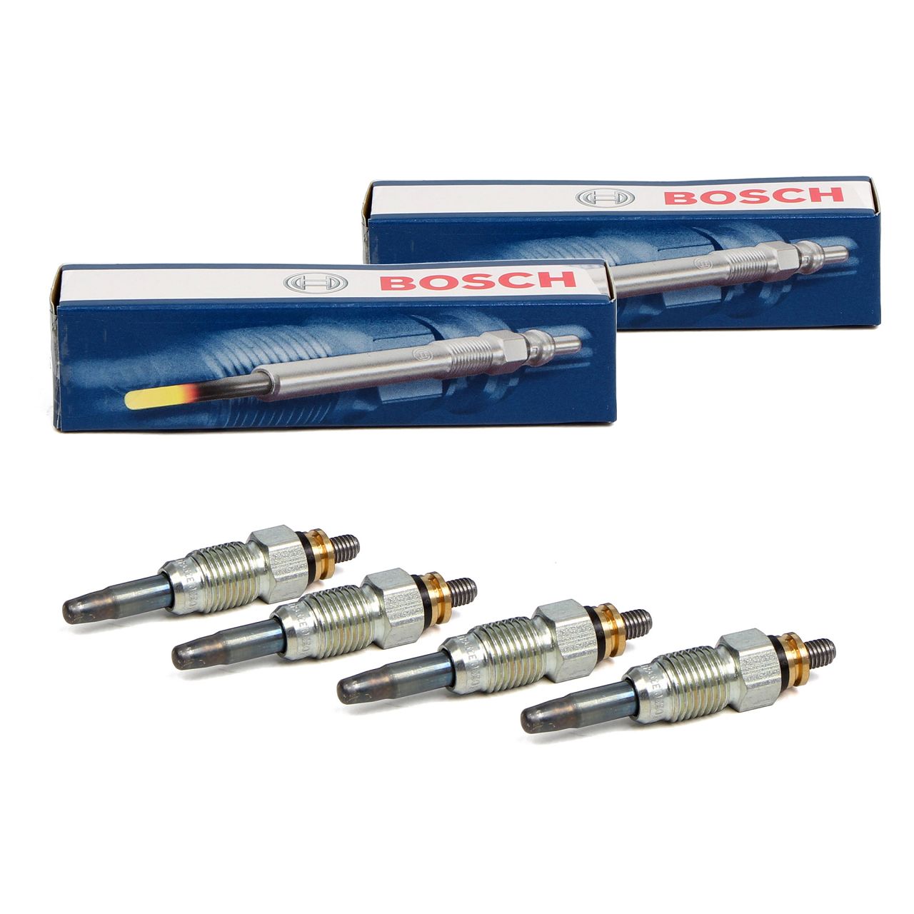 4x BOSCH GLP002 0250201032 Glühkerze für VW Golf 1 2 3 Passat Polo T3 T4 1.3-1.9 D