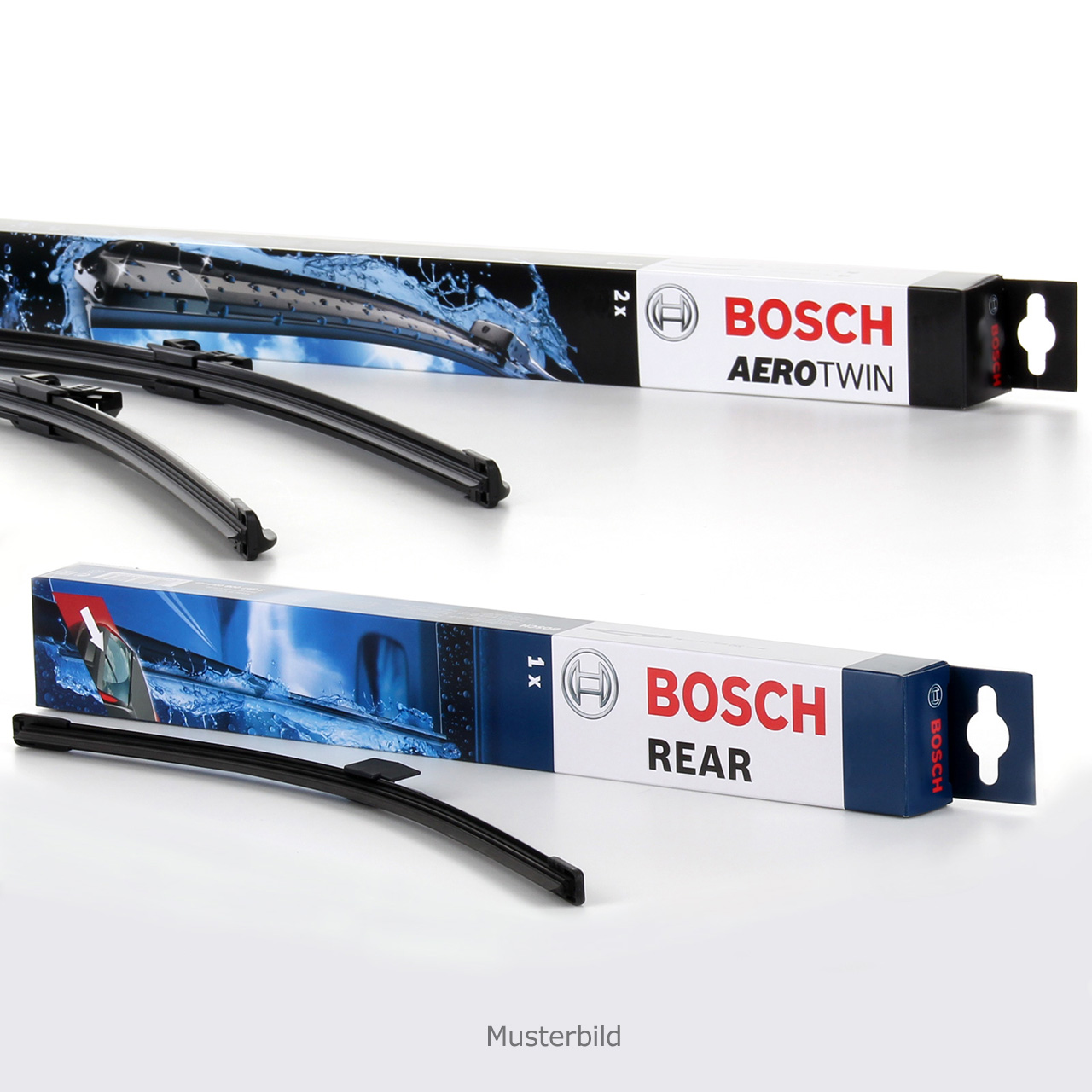 BOSCH A863S + A332H Scheibenwischer AUDI A3 (8V) 3-Türer + Sportback vorne + hinten
