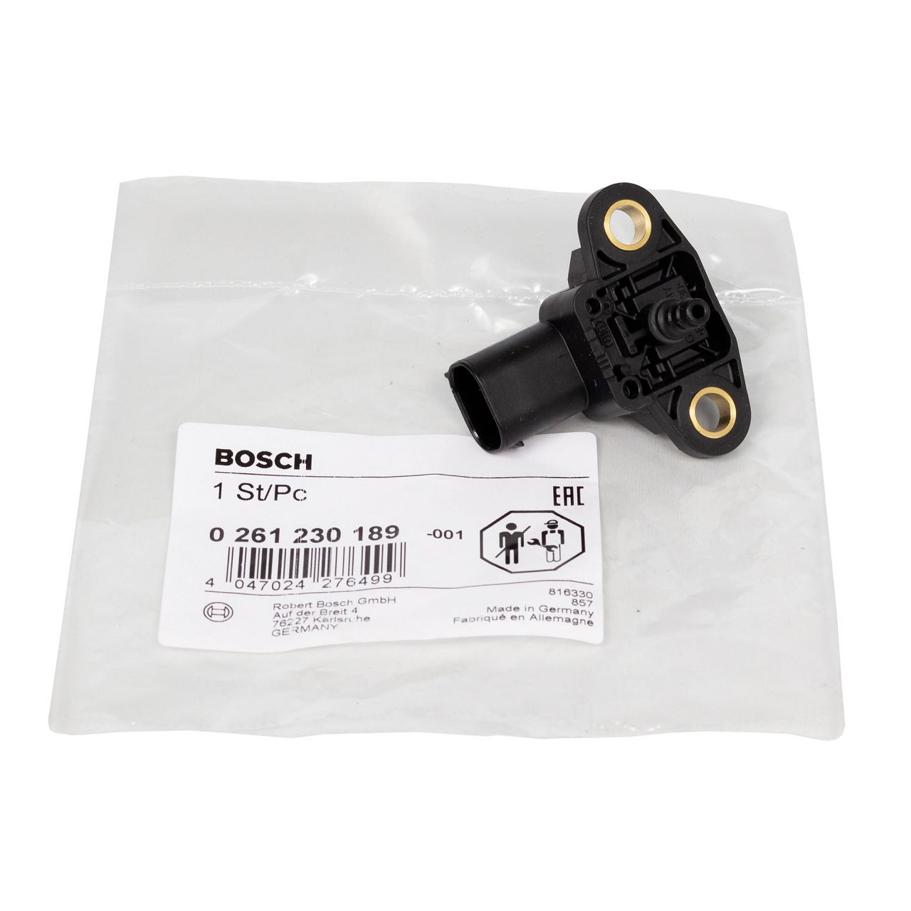 BOSCH 0261230189 Sensor Saugrohrdruck Ladedrucksensor 3 Pin für MERCEDES W168 W169 W203