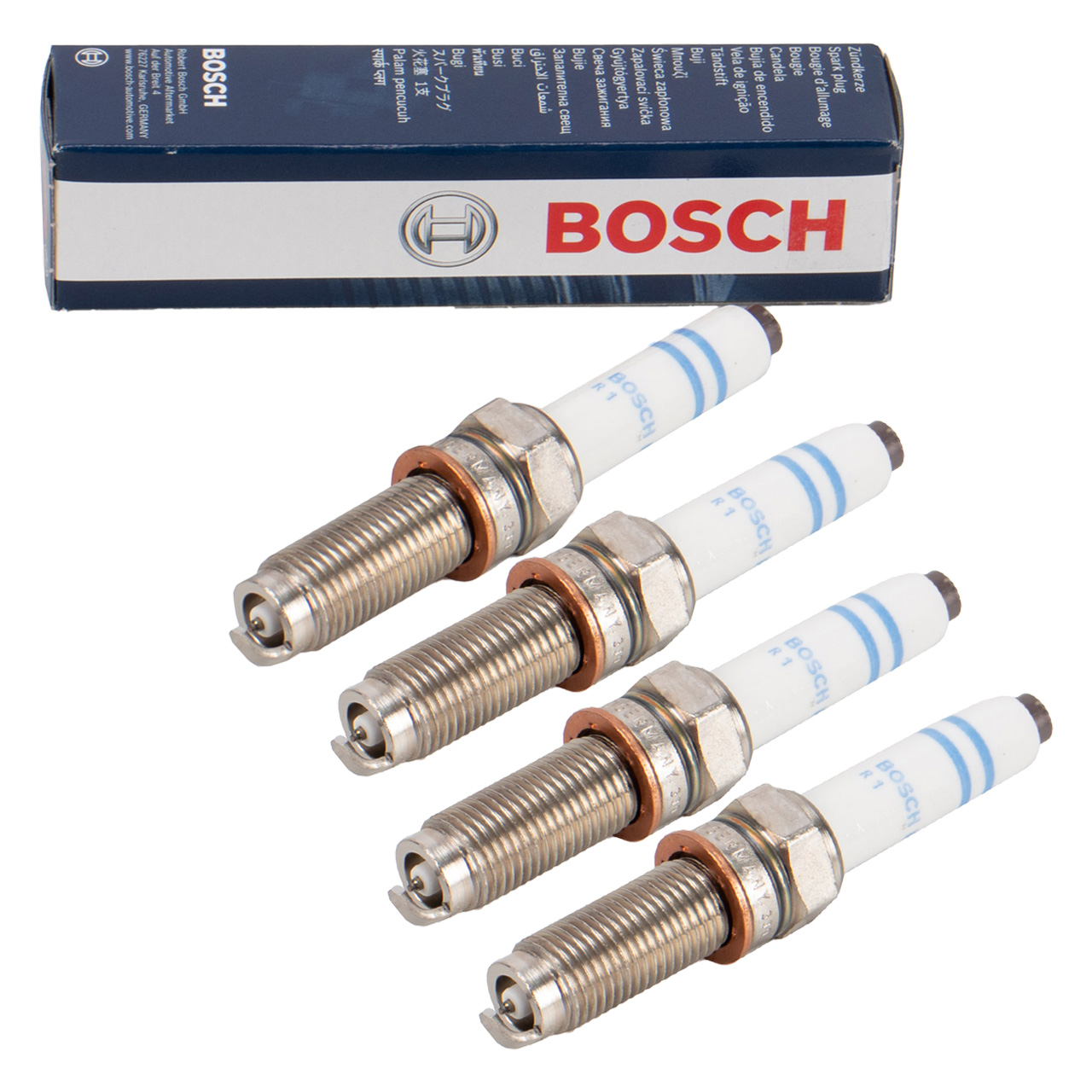 4x BOSCH YA5NII3320 Z&uuml;ndkerze f&uuml;r VW Golf 7 8 Passat B8 Polo 6 Tiguan A1 A3 Q2 1.5 TSI