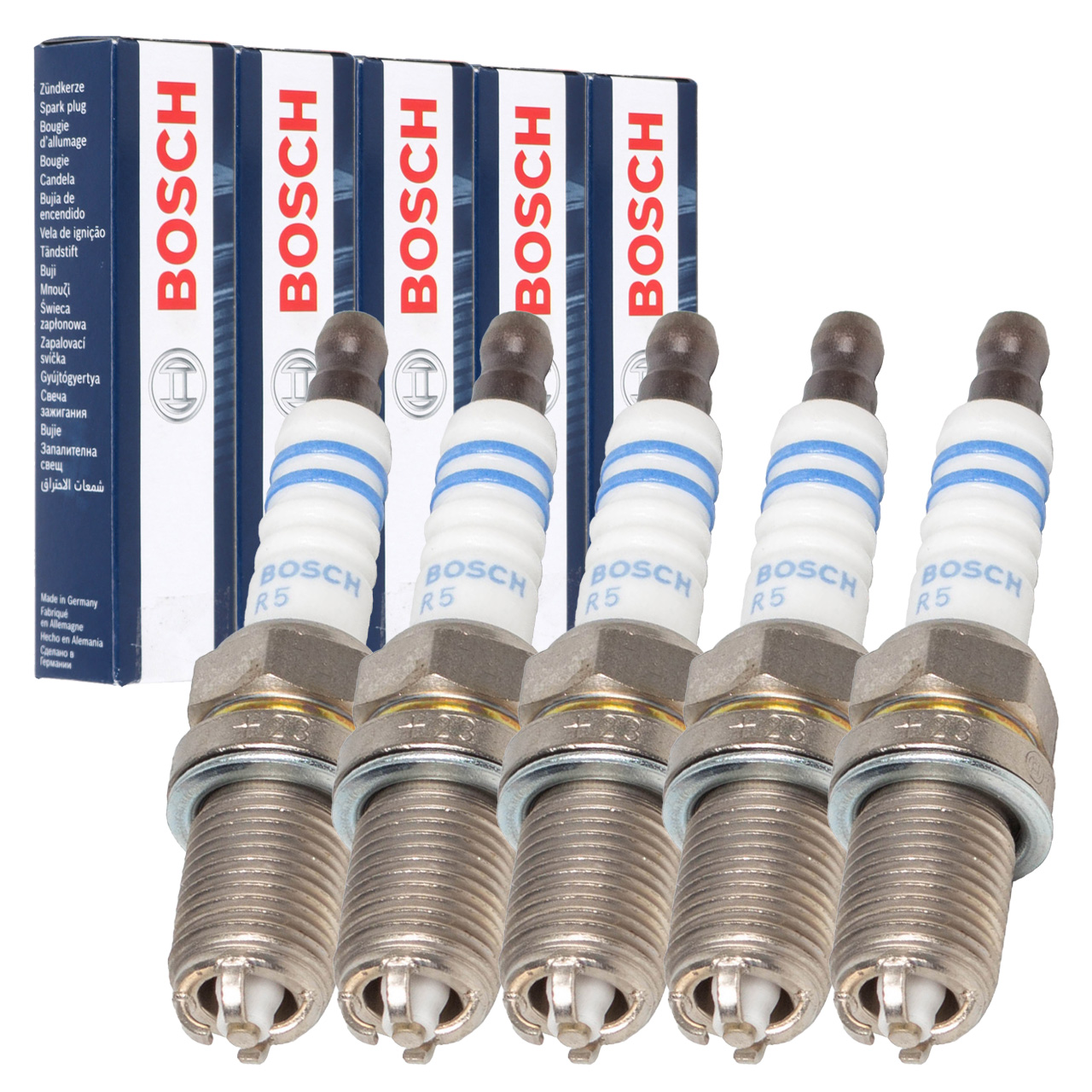 5x BOSCH 0242235748 FGR7DQE+ Z&uuml;ndkerze f&uuml;r VOLVO 850 960 C70 S60 1 S70 S80 S90 V70 2.4 2.5