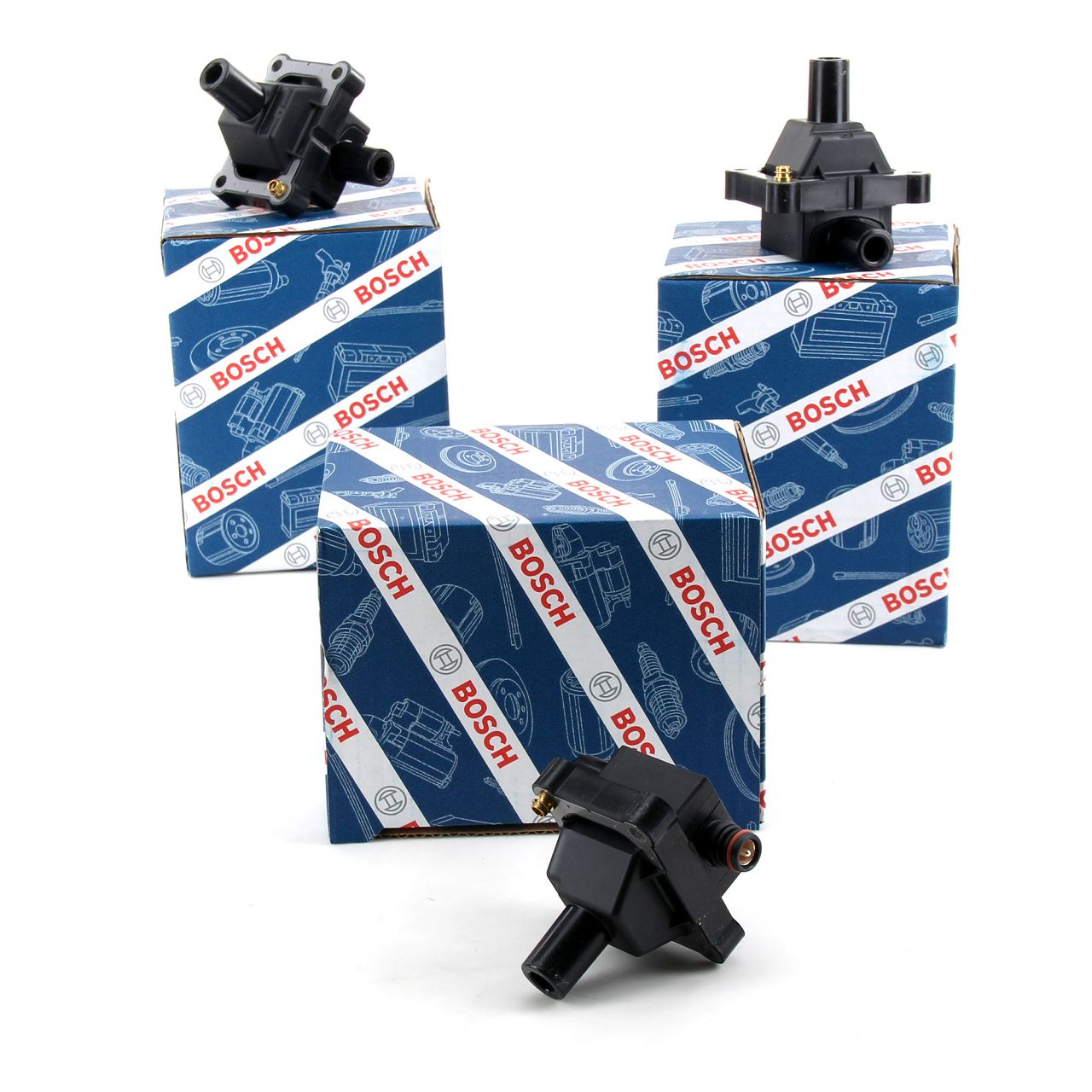 3x BOSCH 0221506002 Zündspule für MERCEDES-BENZ W202 W124 W210 W140 R129 M104 0001587503