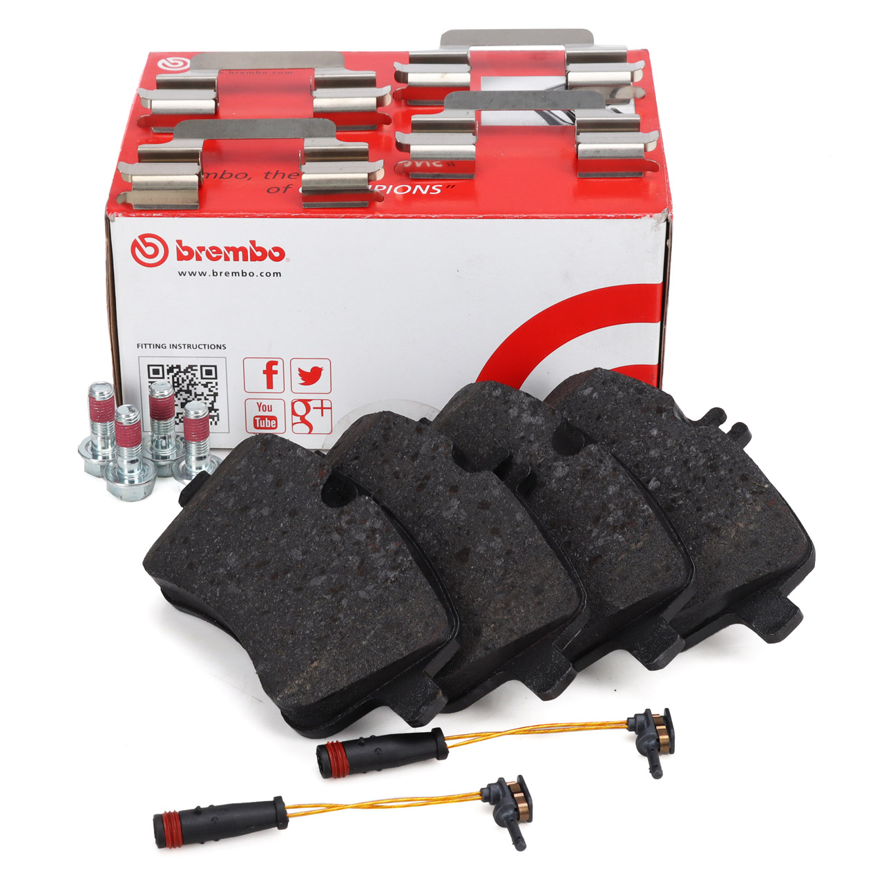 BREMBO P50045 Bremsbeläge + Wako für MERCEDES W203 S203 CL203 C209 R171 vorne