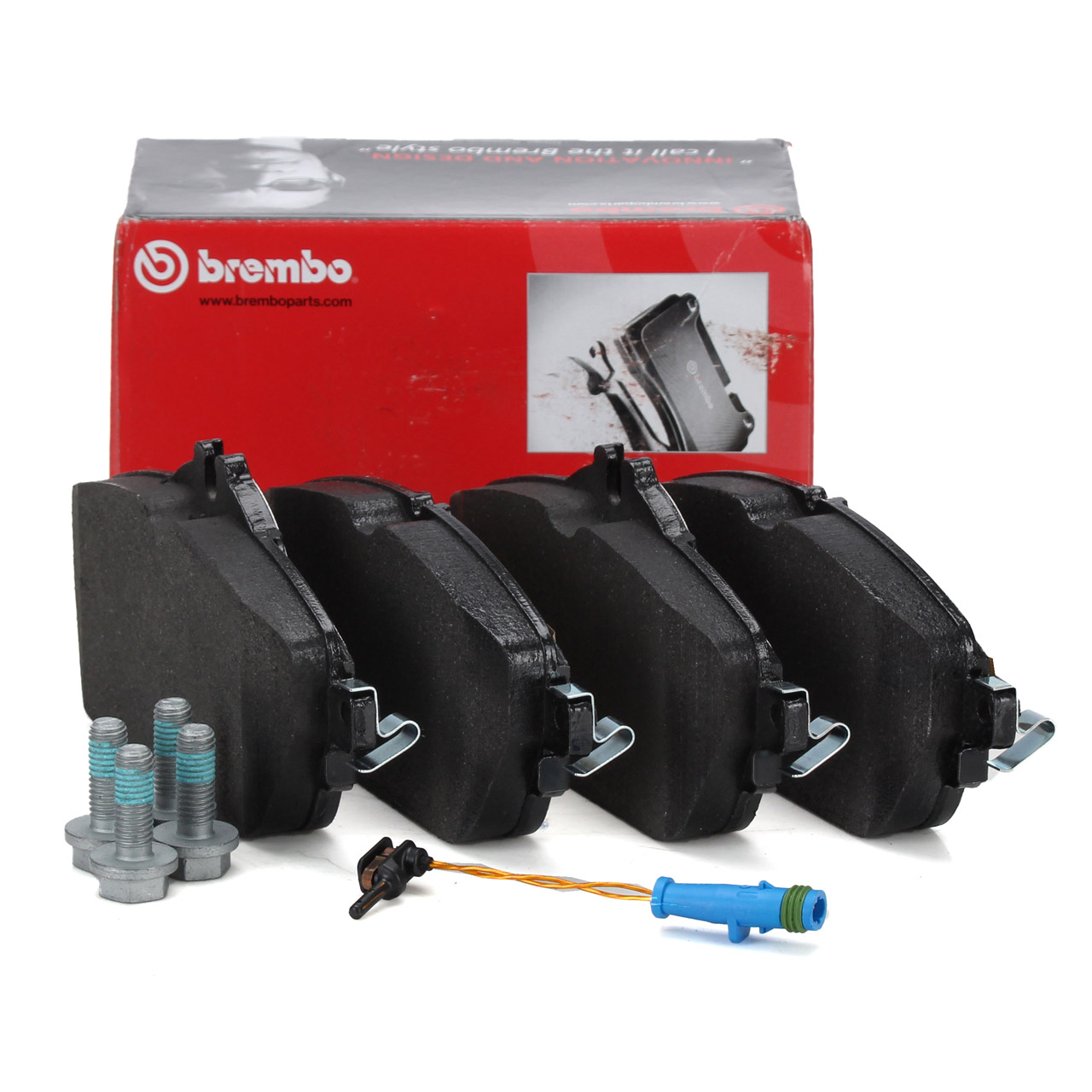 BREMBO P50118 Bremsbeläge + Warnkontakt für MERCEDES W205 S205 W213 S213 X156 vorne