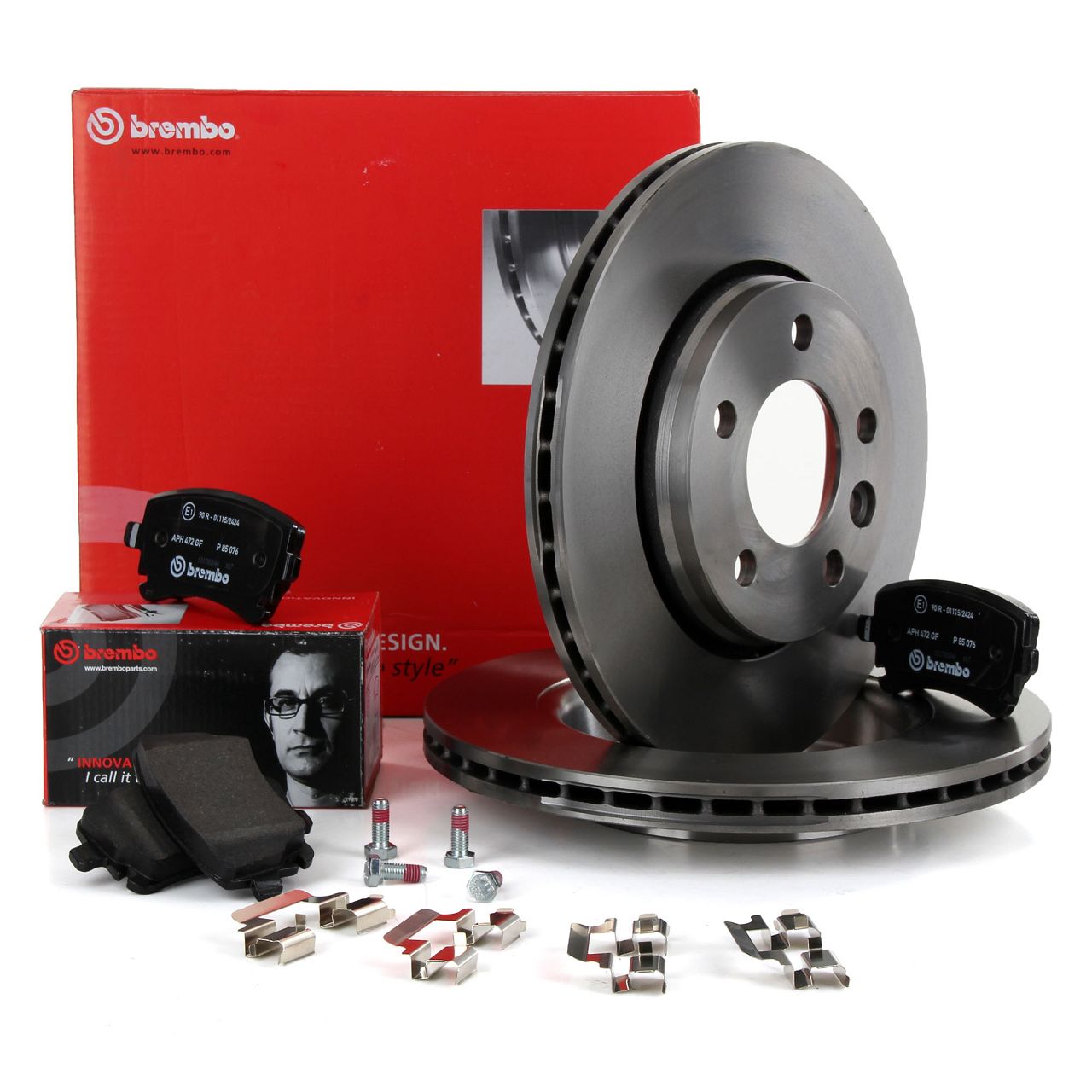 BREMBO Bremsscheiben + Bel&auml;ge f&uuml;r VW Multivan Transporter T5 2E3 2E4 hinten