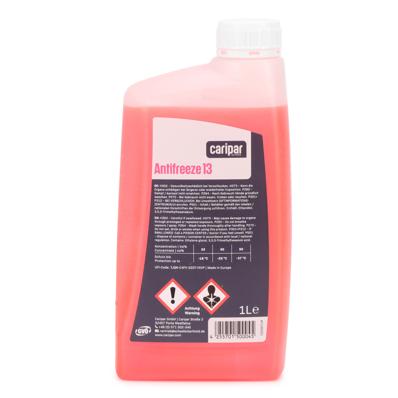 3L 3 Liter CARIPAR ANTIFREEZE 13 Frostschutz Kühlerfrostschutz 