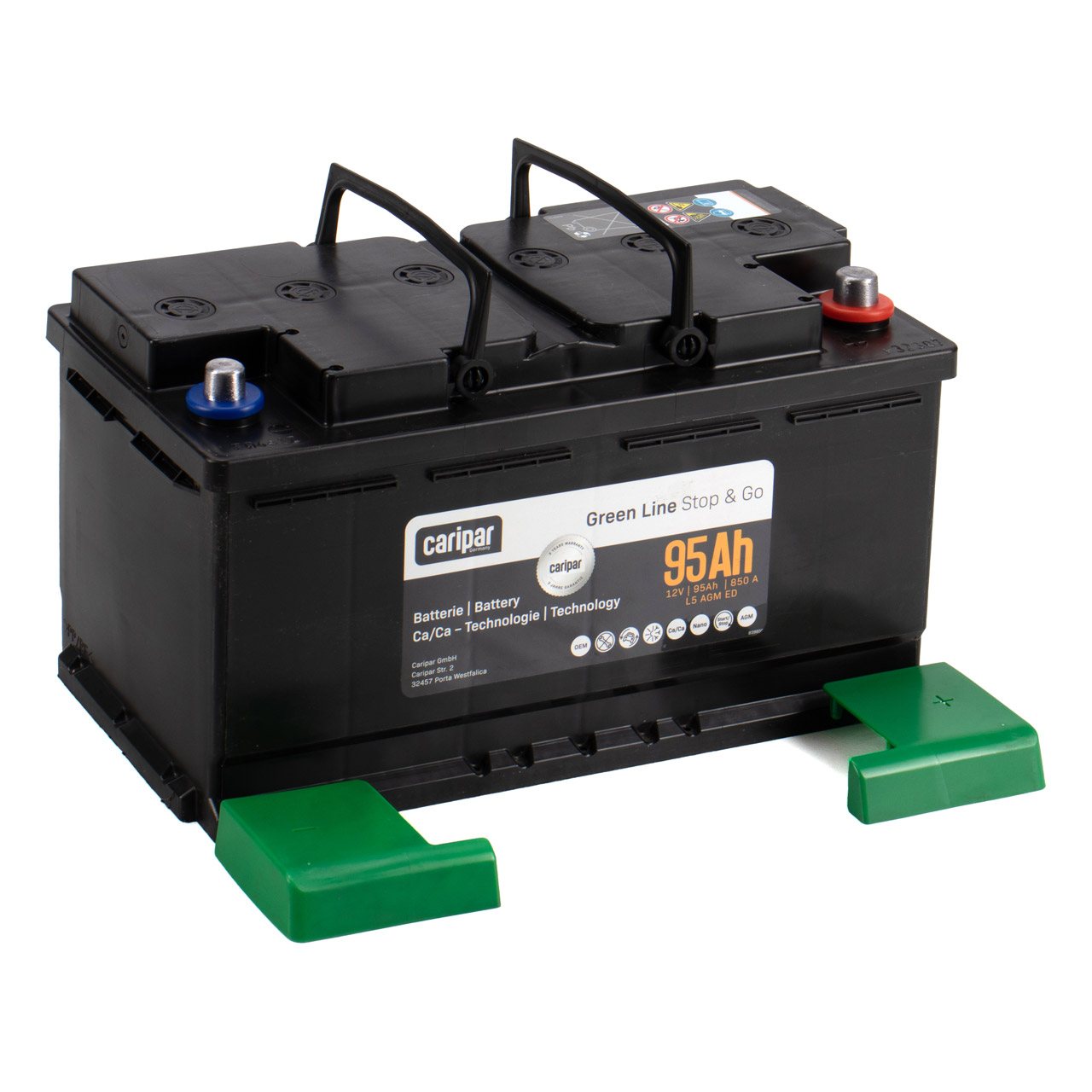 Autobatterie Starterbatterie Panther +30% 12V 95Ah 850A P+95T