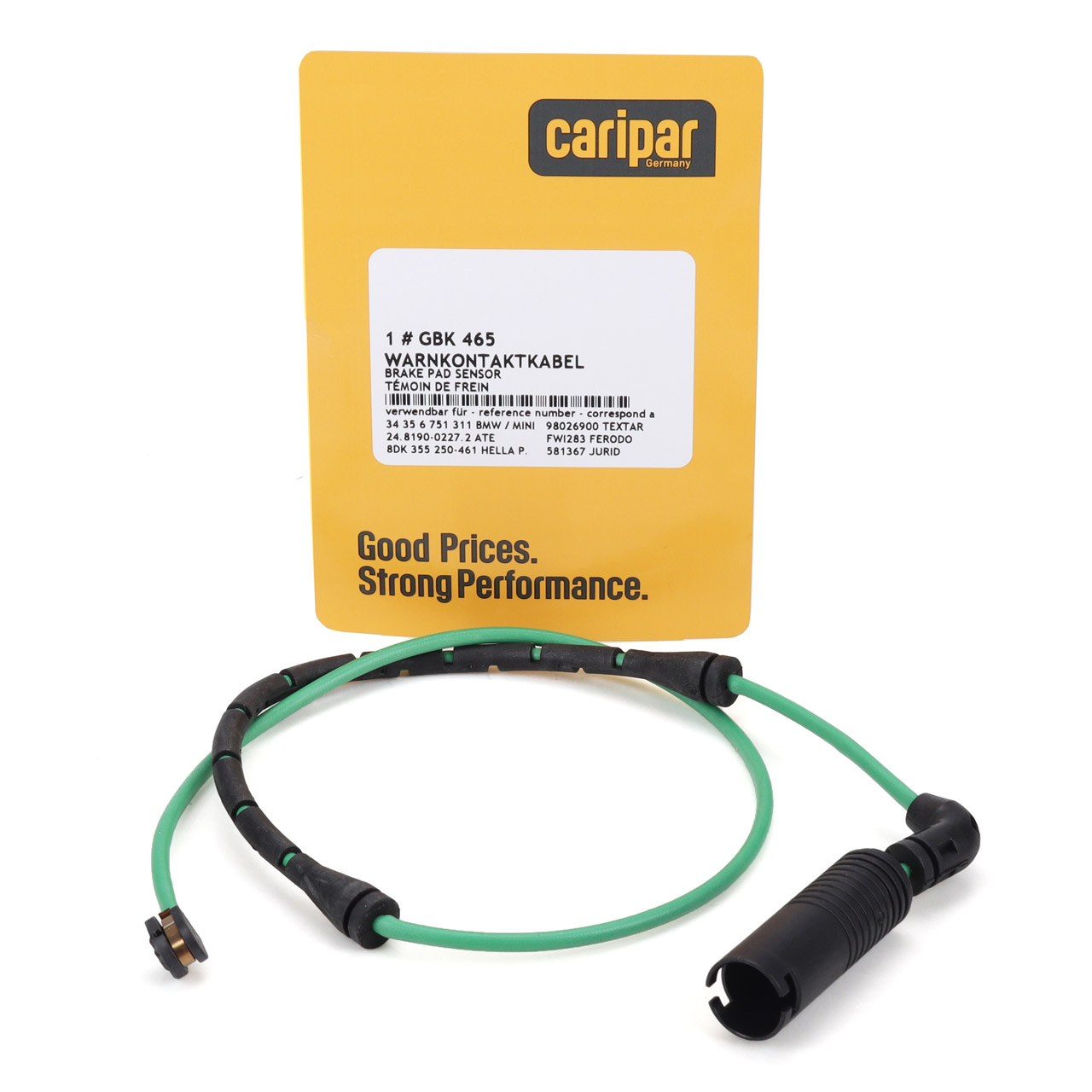 CARIPAR Warnkontaktkabel für BMW 3er E46 325xi 330i 330xi 330d 330xd vorne 34356751311